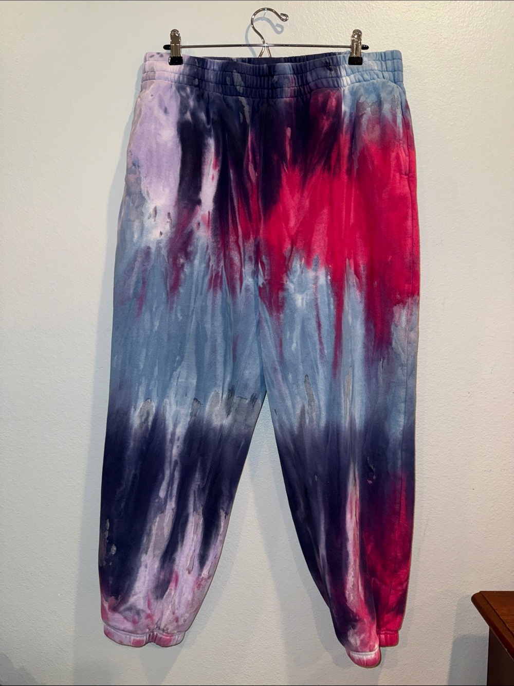 Teddy Fresh Tie-Dye Kids Sweatpants - Multicolor Size Large